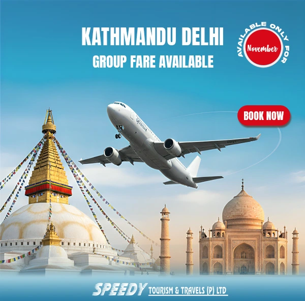 Kathmandu to Delhi plane ticket price contact flight details