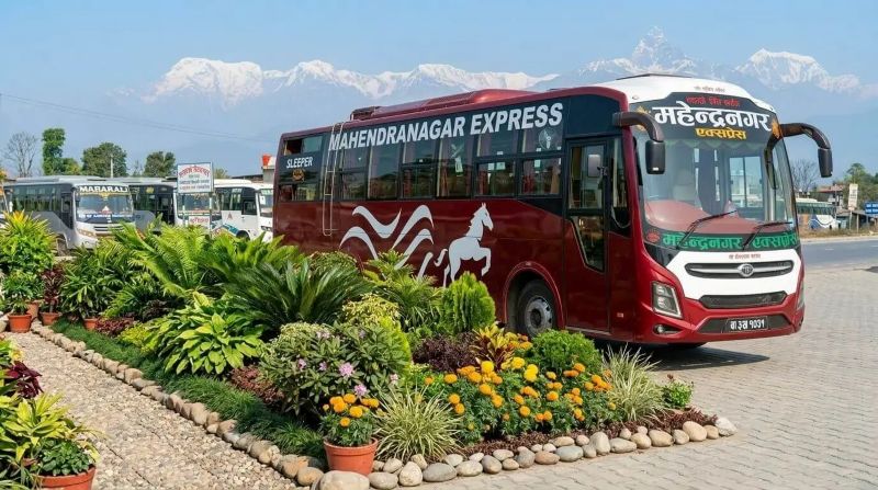 Kathmandu Mahendranagar A/c Bus Service price 2400 npr