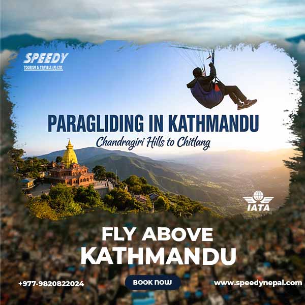 Paragliding from Chandragiri Hills to Chilang, Kathmandu paragliding