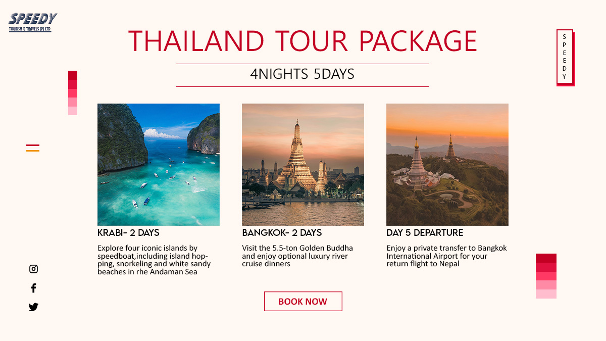 Thailand Tour Package from Nepal for Nepalese